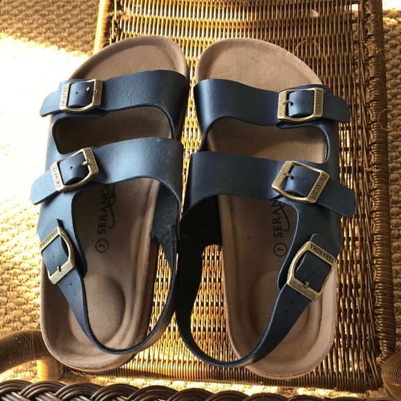 Seranoma Navy Sandals - Picture 1 of 3